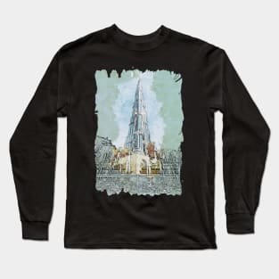 Burj Khalifa Long Sleeve T-Shirt